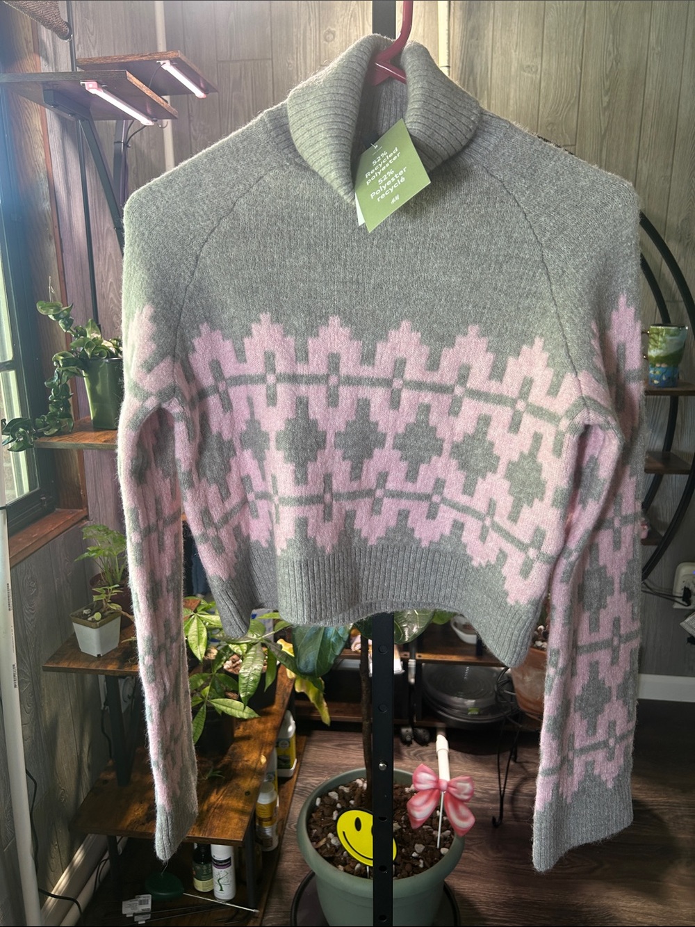 New Divide Cropped Sweater